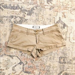 Abercrombie & Fitch Perfect Stretch Khaki Shorts